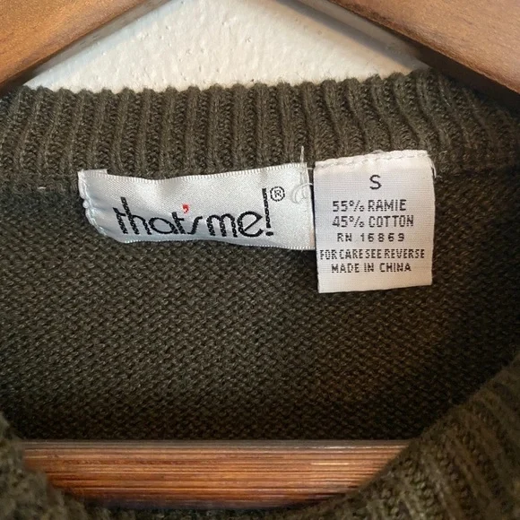 Vintage Rosette Crew Neck Balloon Sleeve S… - Picture 3 of 6